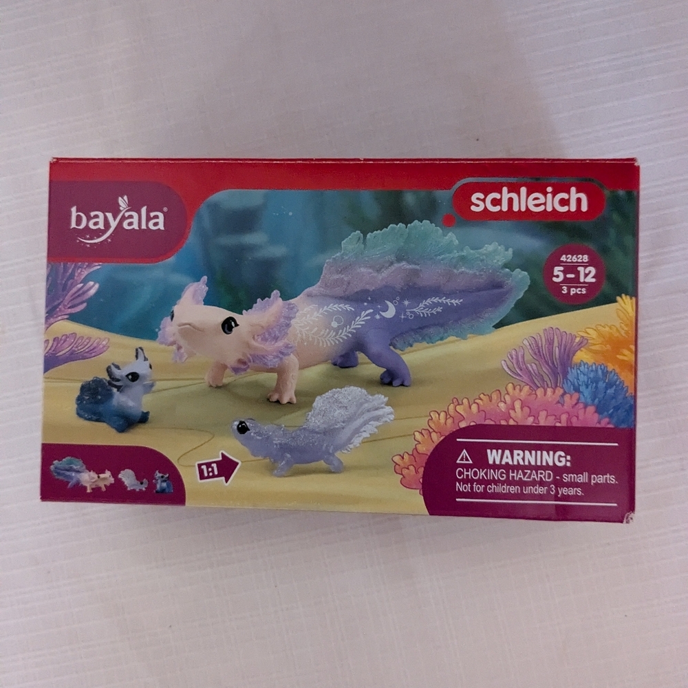 Schleich Bayala Axolotis Salamander fantasy figures set of 3